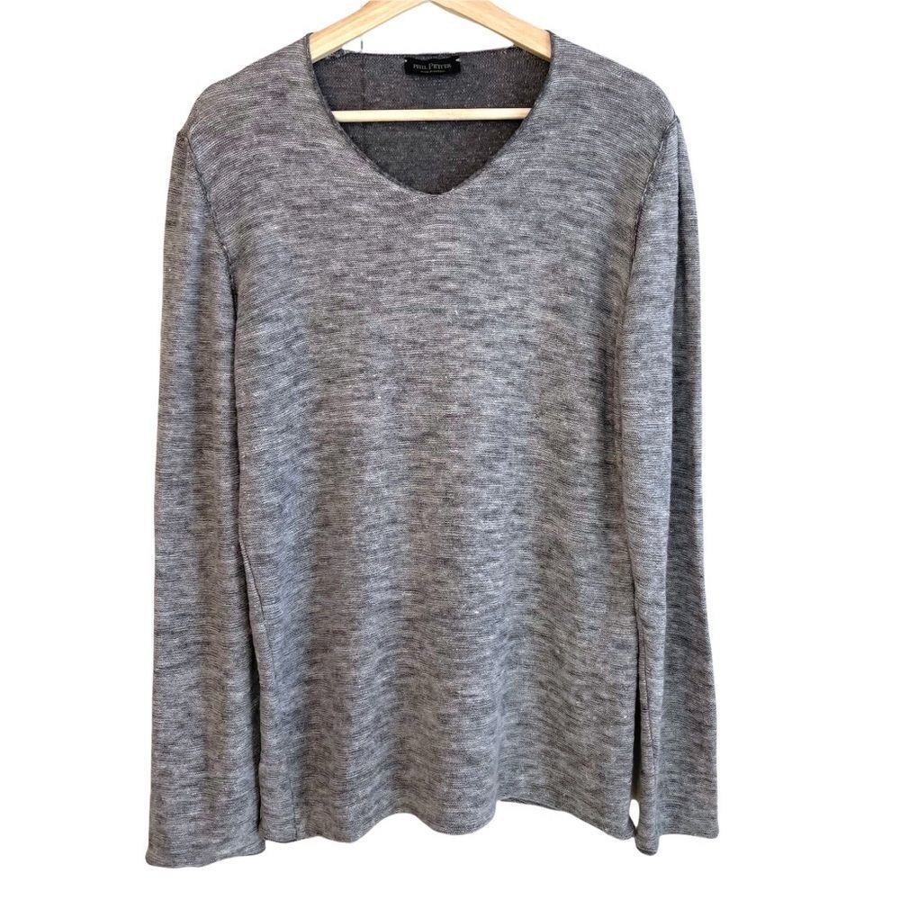 Phil Petter Made in Austria (Sala 17) Baumwolle Cotton Linen Blend Knit Top